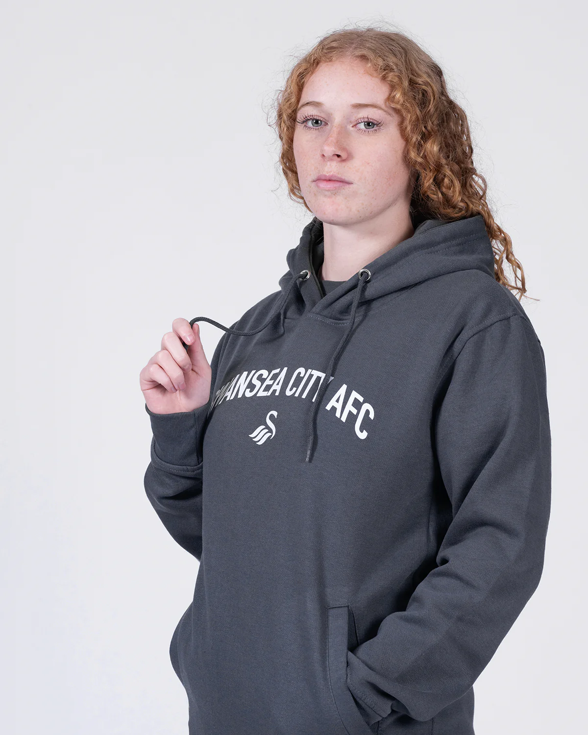 Adult Curve Hoodie - Charcoal - Image 2