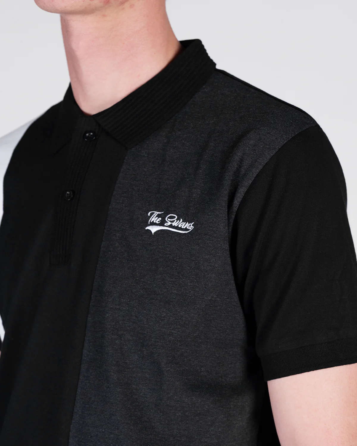 Adult Freeman Polo - Black/Charcoal - Image 2