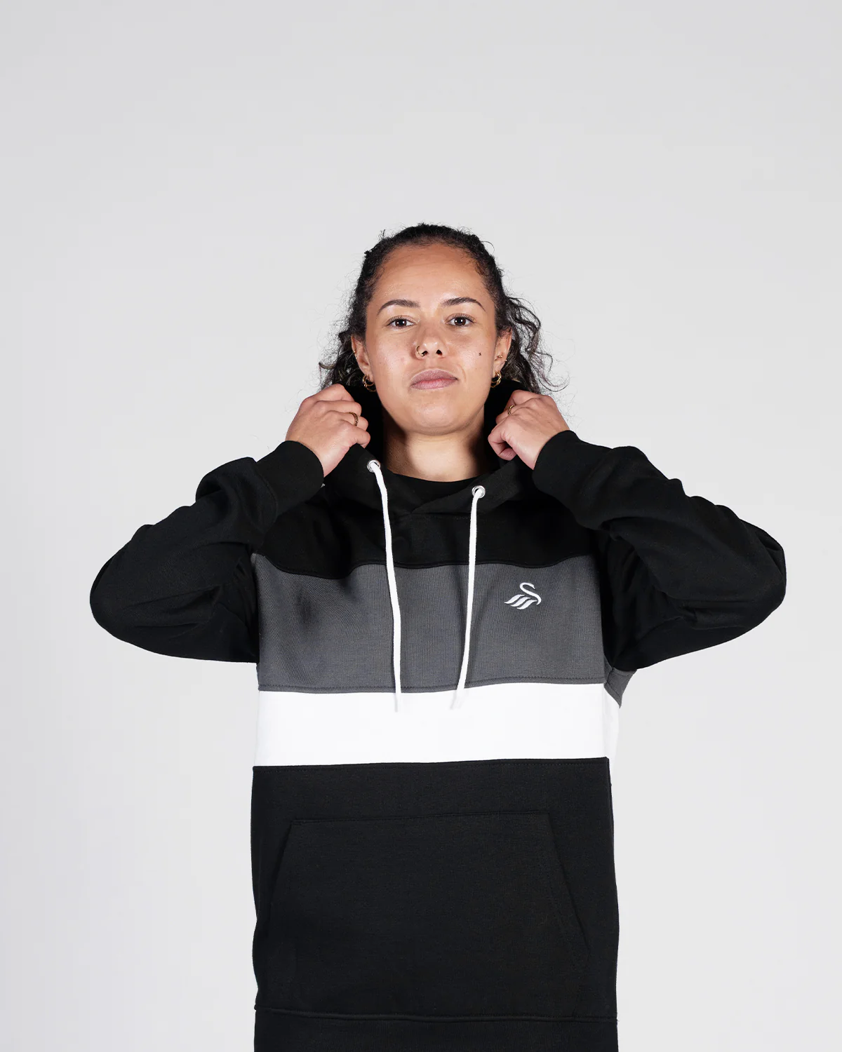 Adult Roma Hoodie - Black/Charcoal - Image 2