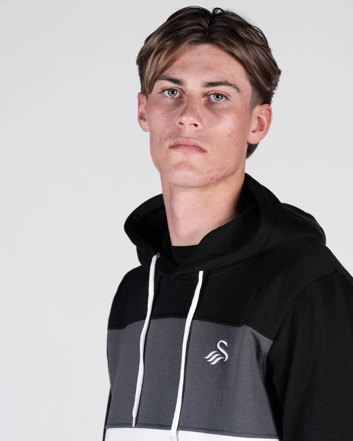Adult Roma Hoodie - Black/Charcoal - Image 3