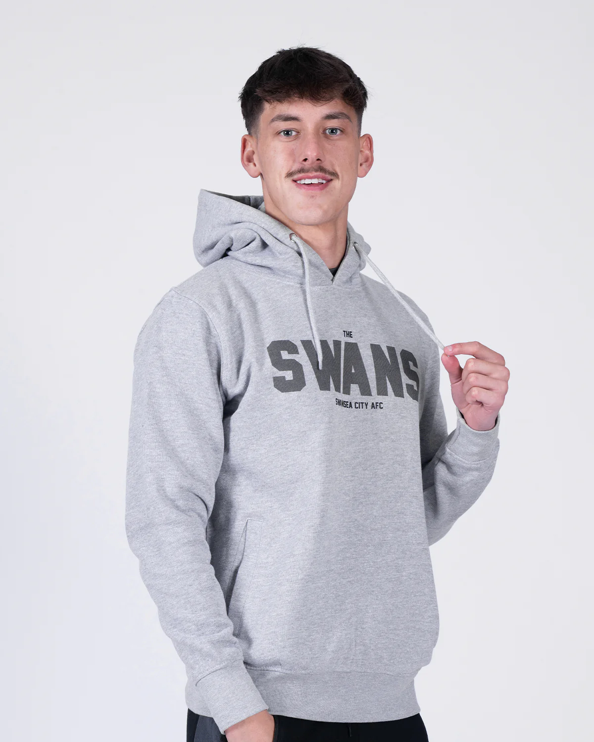 Adult Seaton Hoodie - Marl Grey - Image 3