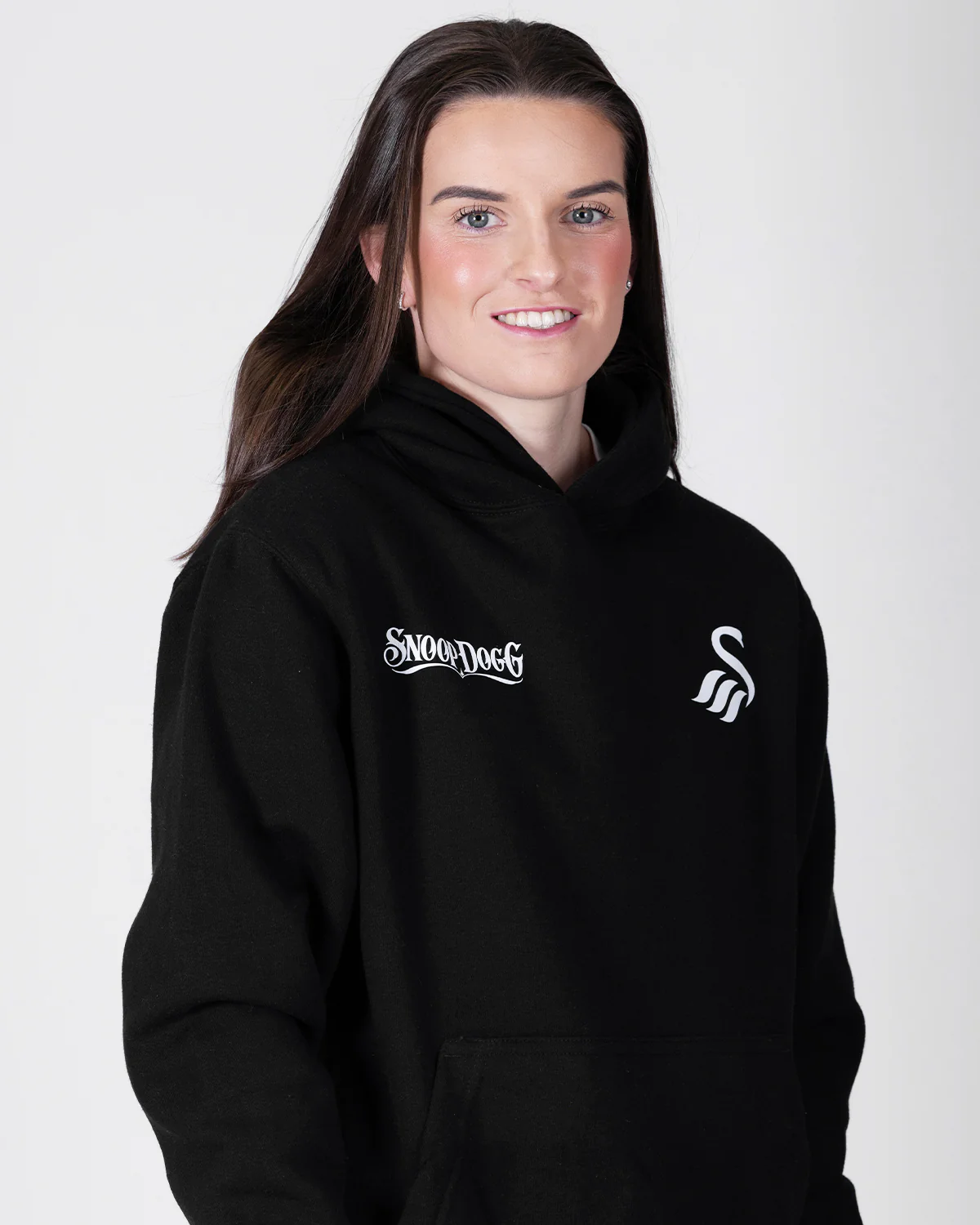 Adult Snoop Dogg x Swans Split Hoodie - Black
