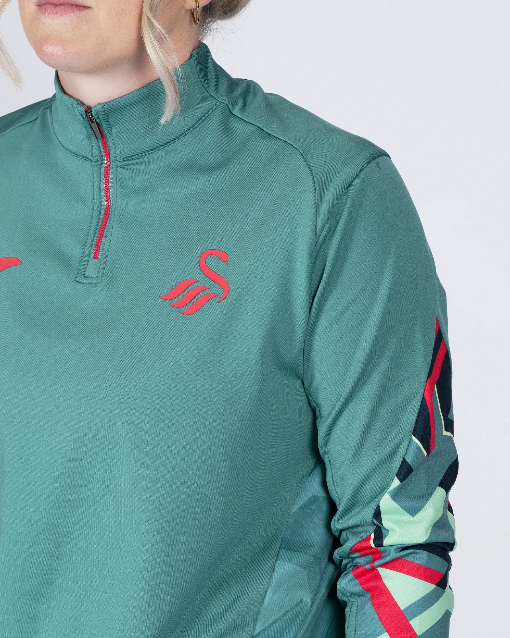 Adult Training 1/4 Zip 2025/26 - Green - Image 3