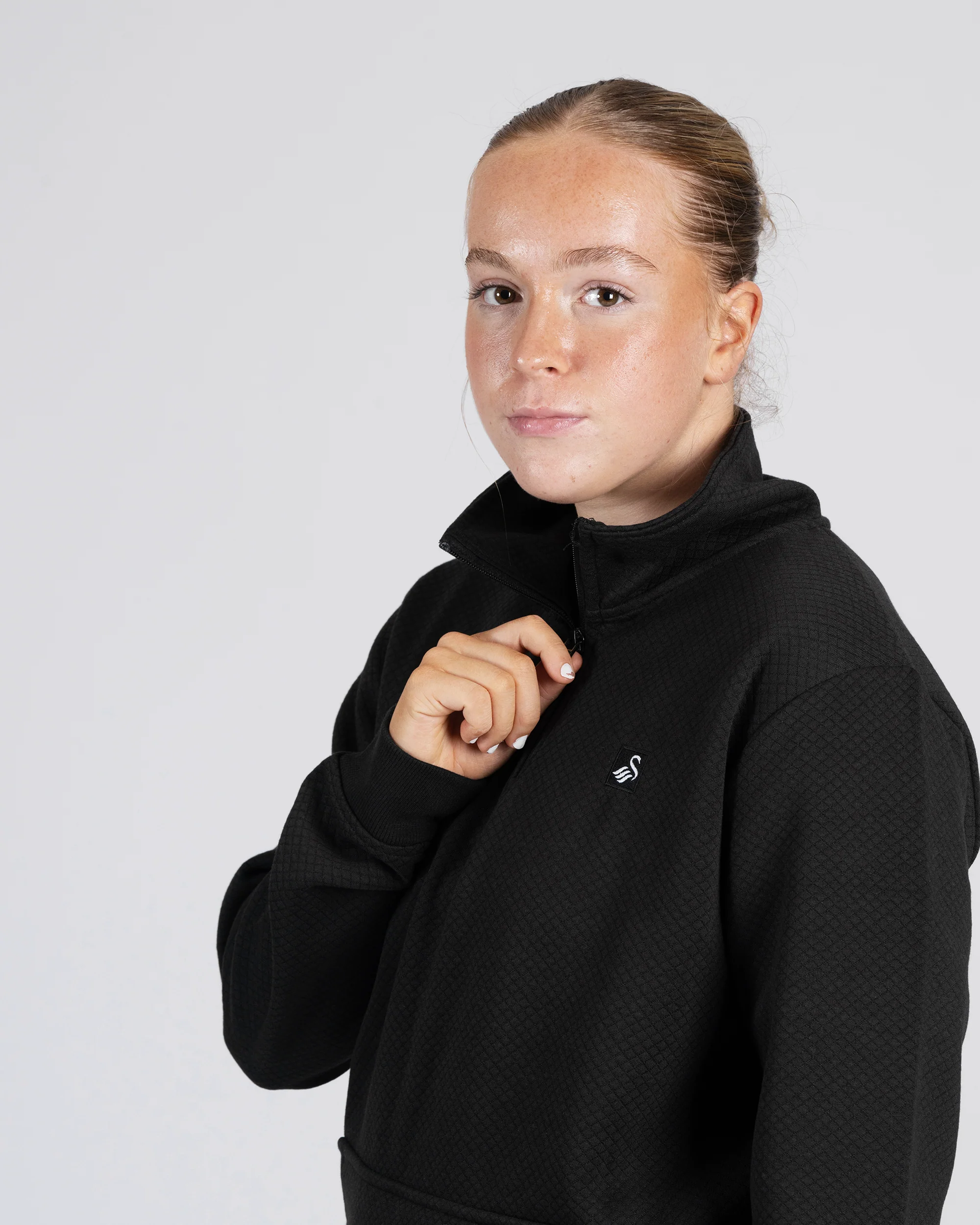 Adult Woodlake 1/4 Zip - Black - Image 3