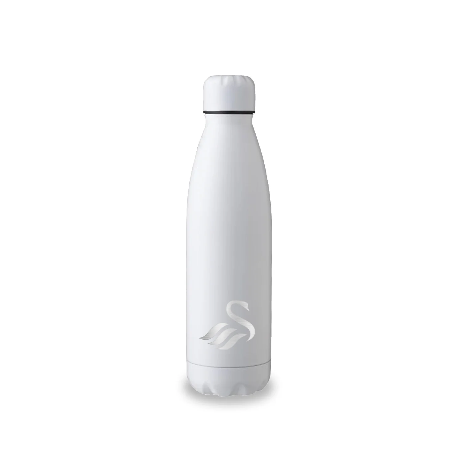 Crest Engraved Water Bottle - White