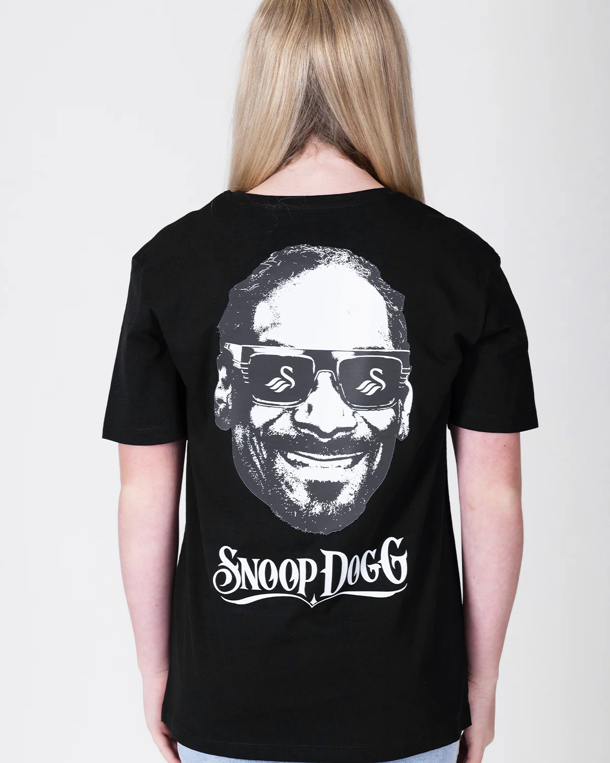 Junior Snoop Dogg x Swans Shades T-Shirt - Black - Image 2