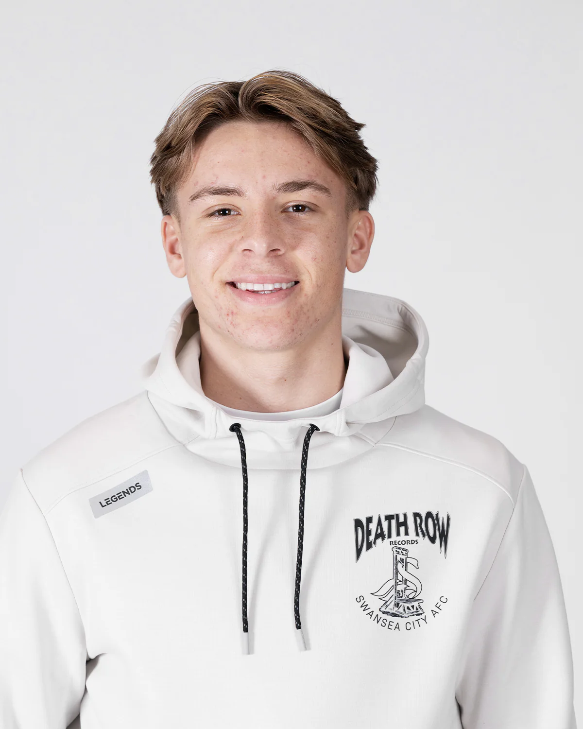 Legends X Death Row Tech Hoodie - Stone - Image 4