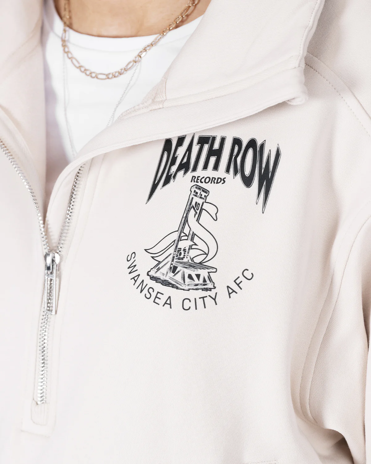 Legends x Death Row Womens Hoodie - Dune - Image 2