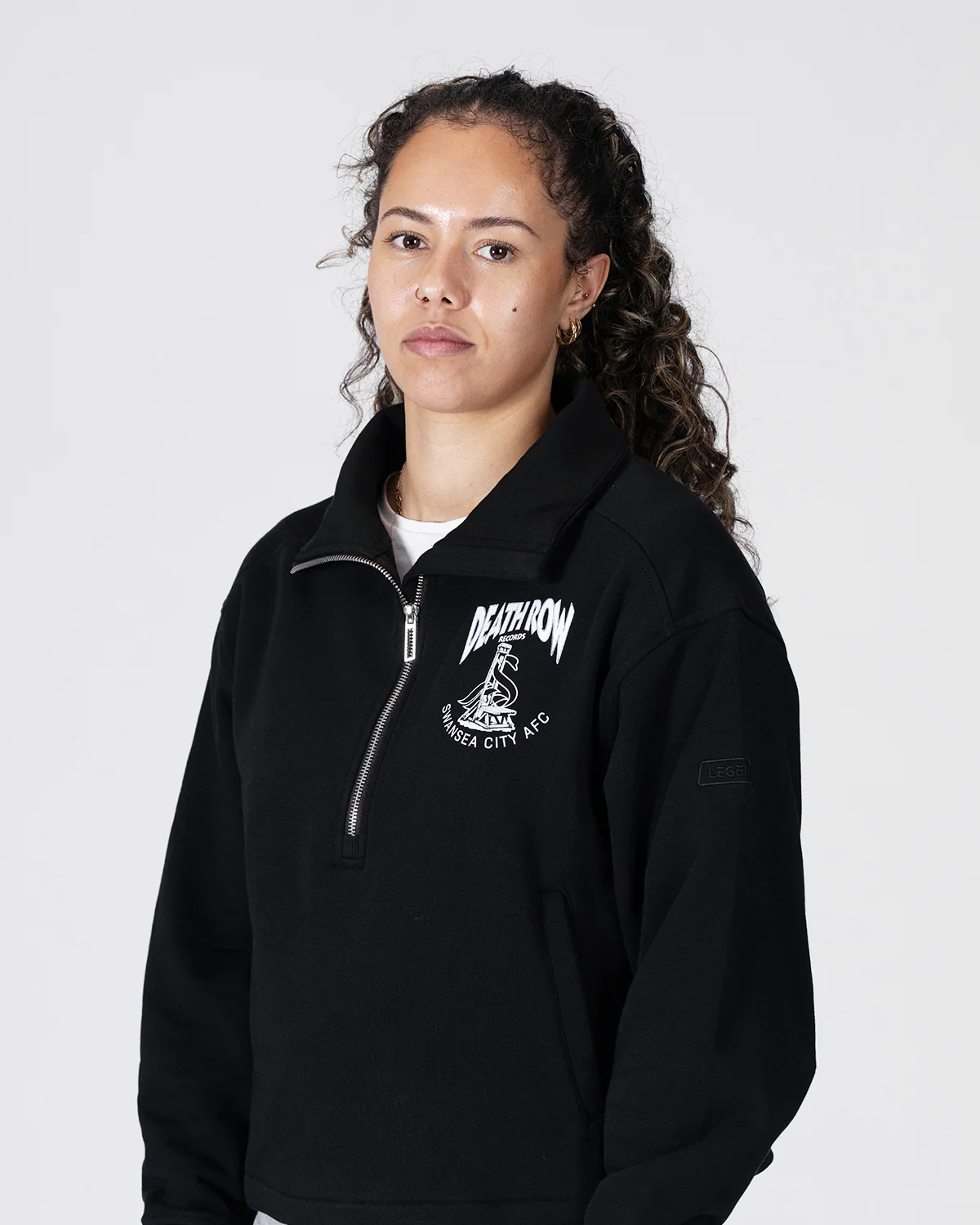 Legends x Death Row Womens Hoodie - Onyx - Image 5