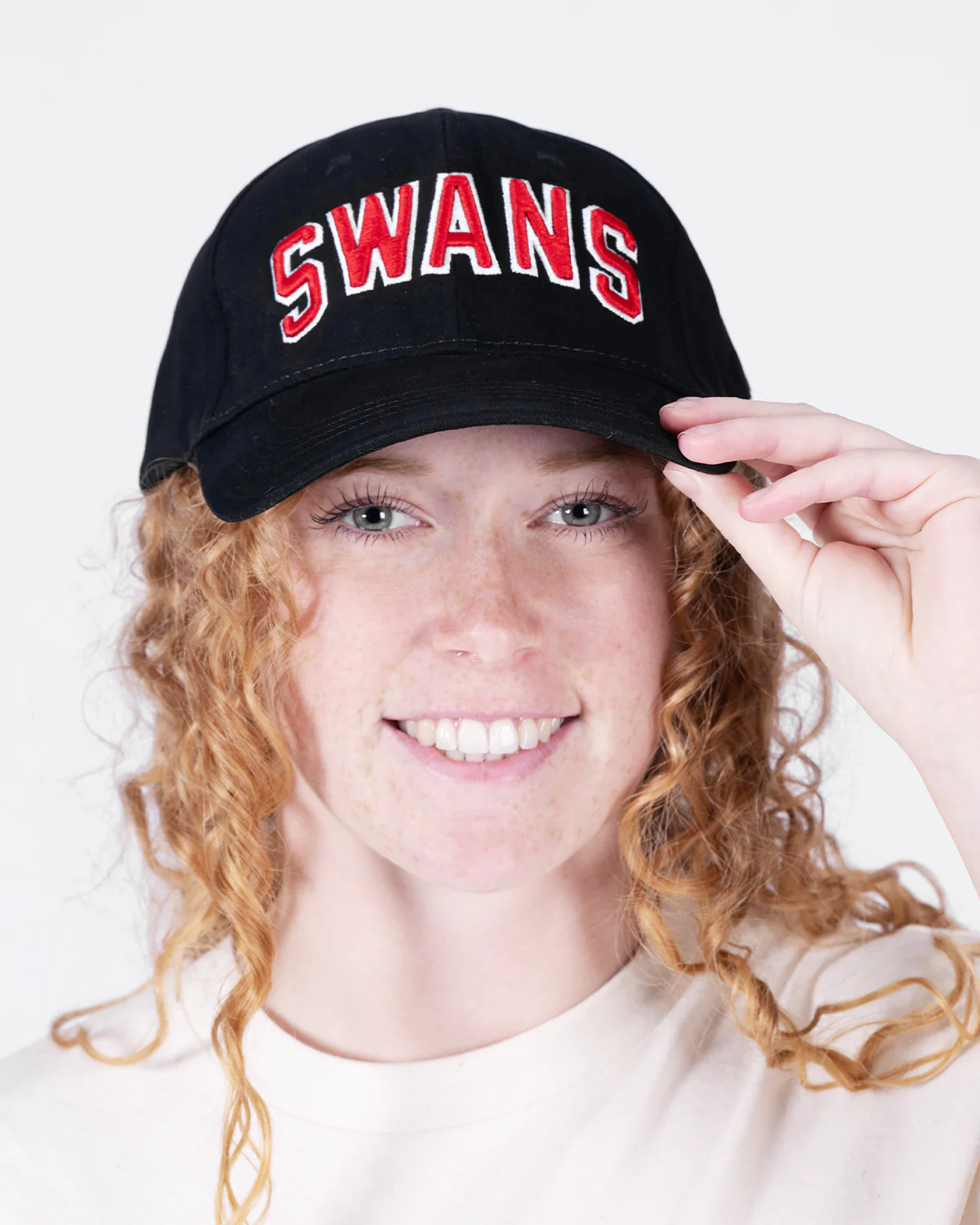 Swans College Cap - Black/Red