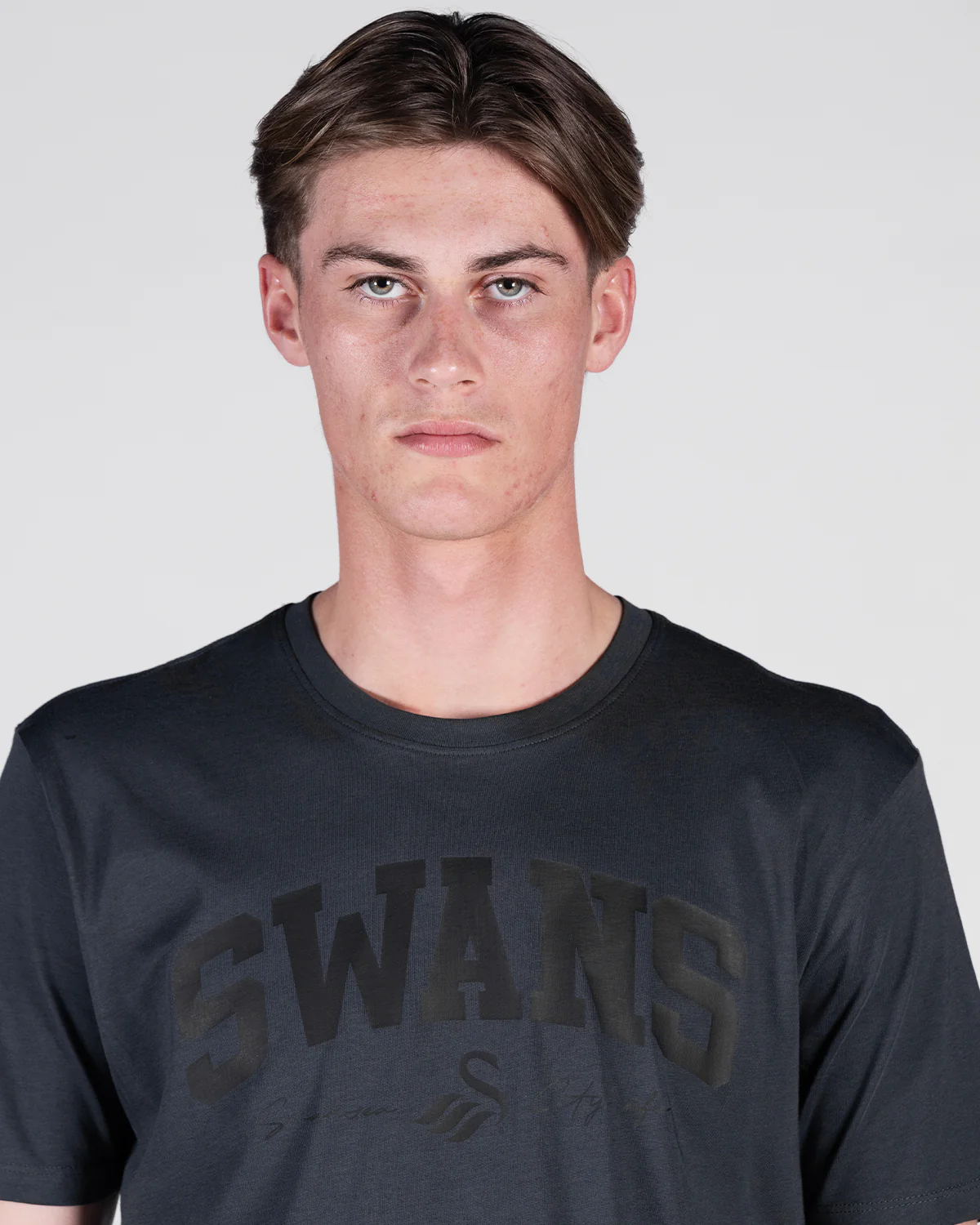 Adult Swans College T-Shirt - Carbon - Image 3