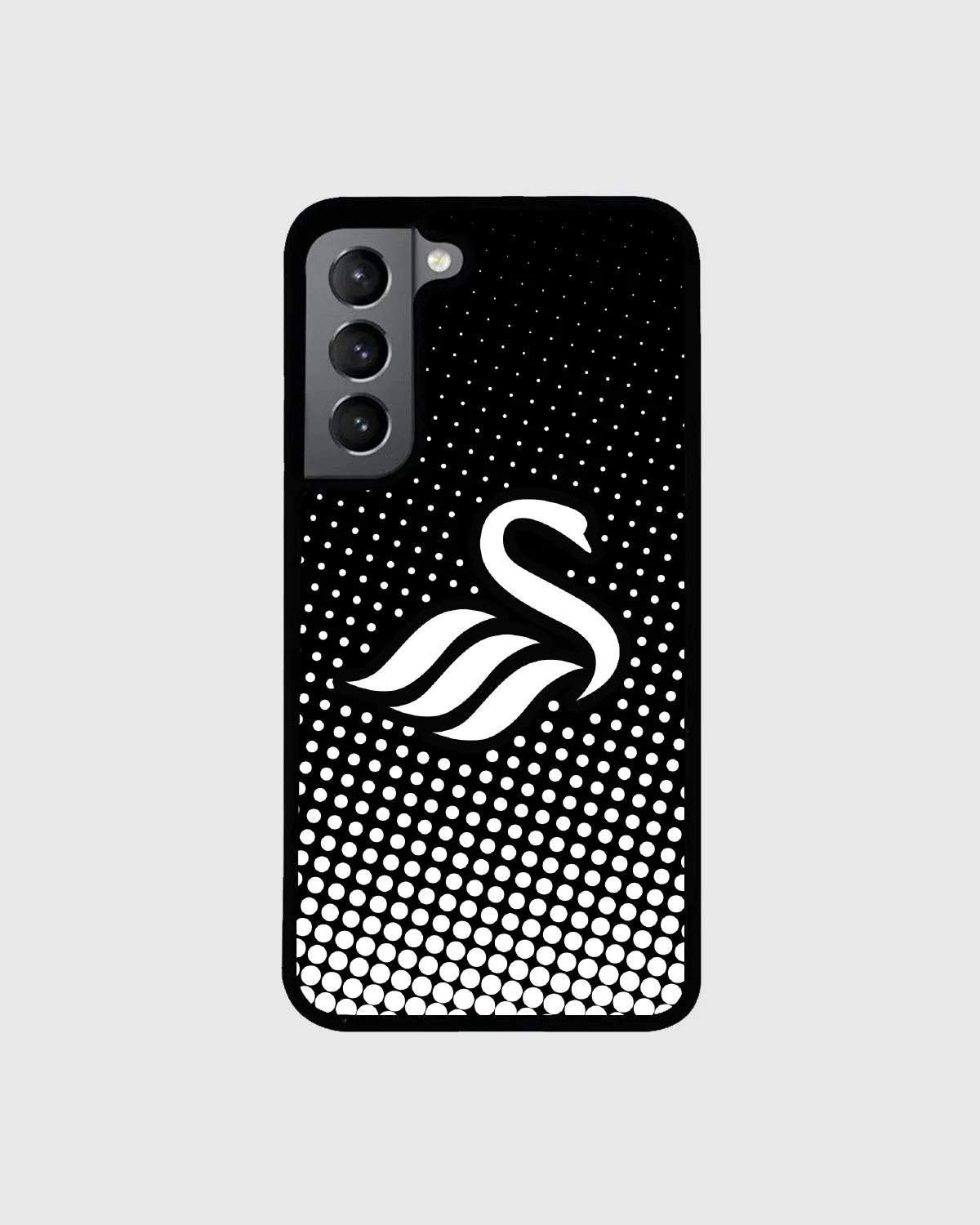 Swans Halftone Black Phone Case - Image 2